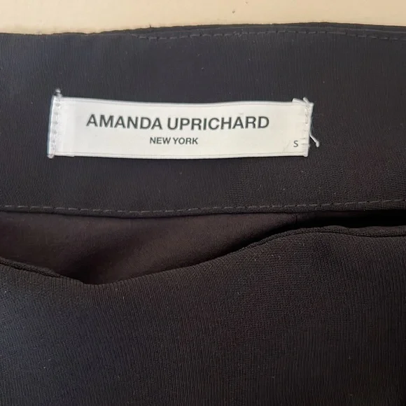 Amanda Uprichard Trisha Black Ruffled lined Skort Size small